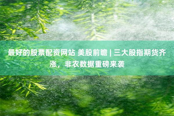 最好的股票配资网站 美股前瞻 | 三大股指期货齐涨，非农数据重磅来袭